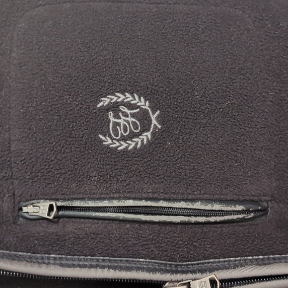 Y2K Tommy Hilfiger Black Fleece Full Zip Jacket Size Small - Picture 3 of 6